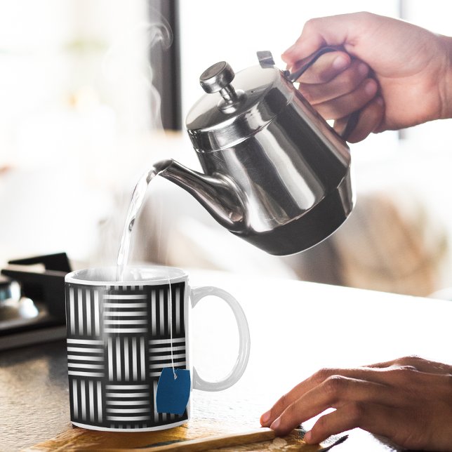 Caneca De Café Linhas Intersetando Arte (mugs and cups)