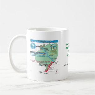 CANECA DE CAFÉ LINHAS MARÍTIMAS ASR (CAMPO DE AÇO E MAPA) MASSA D