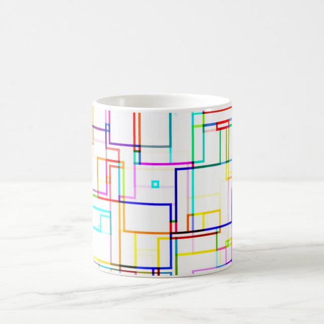 Caneca De Café Linhas multicoloridas (Centro)
