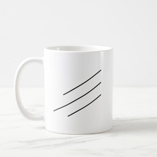 Caneca De Café Linhas pretas (Esquerda)