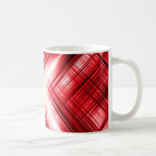 Caneca De Café Linhas vermelhas cruzadas