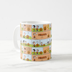 Caneca De Café Linus & Lucy   Cantando Jack-O-Lanterna