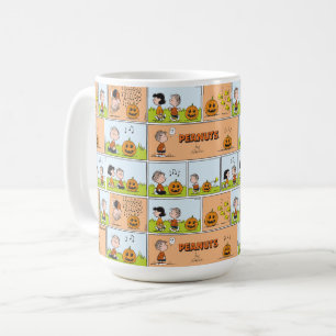 Caneca De Café Linus & Lucy   Cantando Jack-O-Lanterna