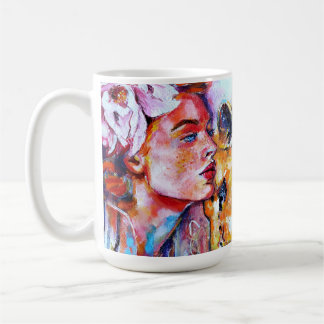 Caneca De Café Lion Girl