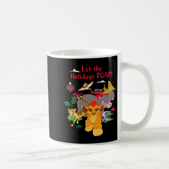 Caneca De Café Lion Guard Let The Holidays Roar  (Direita)