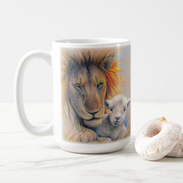 Caneca De Café Lion & Lamb Mug (Com Donut)