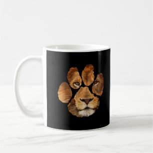 Caneca De Café Lion Paw Print Animal