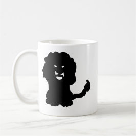 Caneca De Café Lion Zodiac Mug • Bold Leo Silhouette Art