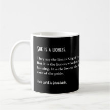 Lioness Themed Inspiration Coffee Mug