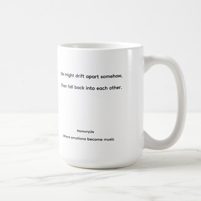 Caneca de Café Lírica MemoryUs – “Still Us” (Direita)
