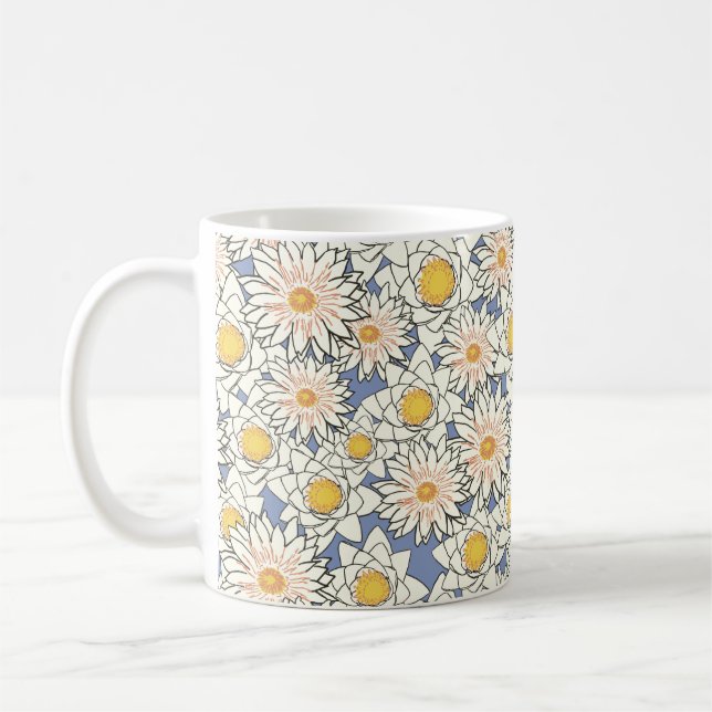 caneca de café lírio de água (Esquerda)