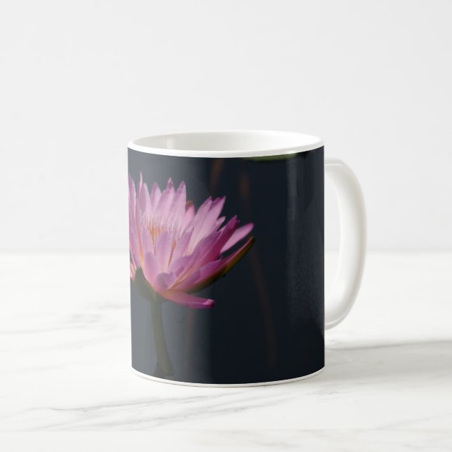 Caneca De Café Lírio-de-água Rosa (Frente Esquerda)