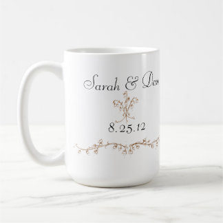 Caneca De Café lírio do casamento do vale