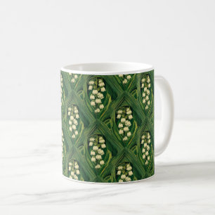 Caneca De Café Lírio do vale venenoso art nouveau