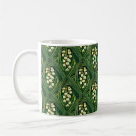 Caneca De Café Lírio do vale venenoso art nouveau