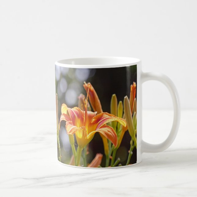 Caneca De Café Lírios ao Sol (Direita)