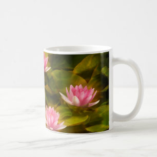 Caneca De Café Lírios aquáticos artísticos, Califórnia