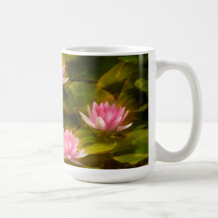 Caneca De Café Lírios aquáticos artísticos, Califórnia