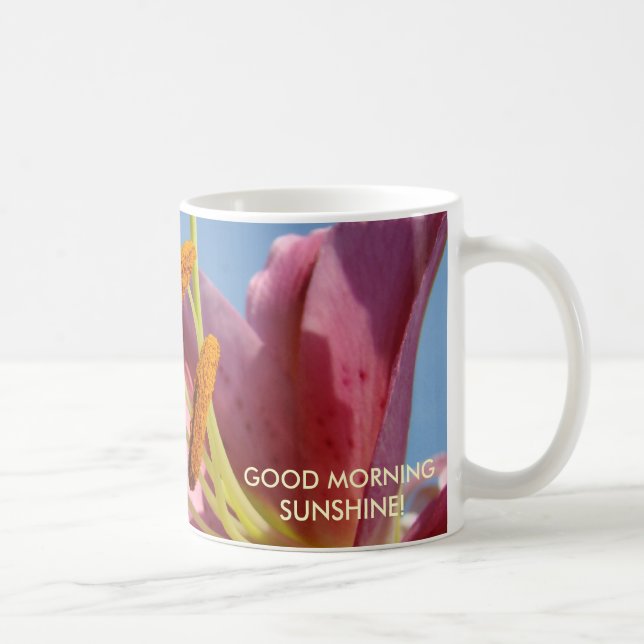 CANECA DE CAFÉ Lírios BOM DIA SOL (Direita)