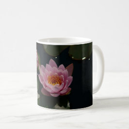 Caneca De Café Lírios de Água Rosa