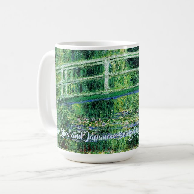 Caneca De Café Lírios e Ponte Japonesa, Claude Monet (Frente Esquerda)
