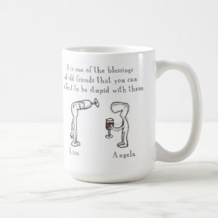 Caneca De Café Lisa e Angela