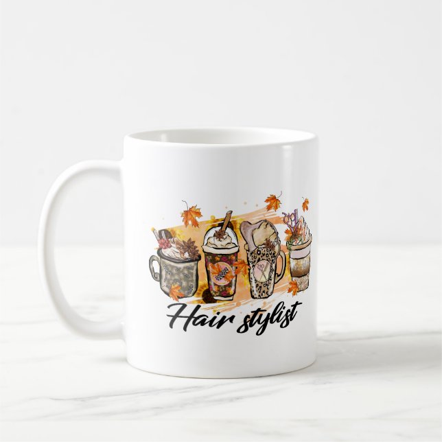 Caneca De Café Lista de Cabelos... (Esquerda)
