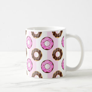Caneca De Café Lista de Padrões Rosa Deliciosos do Rosquinha