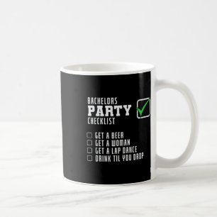 Caneca De Café Lista de Verificação para Despedida de Solteiro