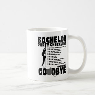 Caneca De Café Lista de Verificação para Despedida de Solteiro Ho