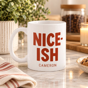 Caneca De Café Lista Divertida e Legal Personalizada Nome Negrito