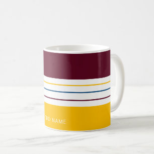 Caneca De Café Listras Âmbar de Amora Outonais