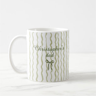 Caneca de Café Listras Arco Nome Personalizado Fof