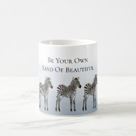 Caneca De Café Listras Azuis Pretas Sejam Seu Próprio Tipo de Bel