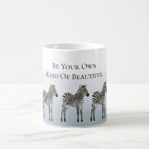 Caneca De Café Listras Azuis Pretas Sejam Seu Próprio Tipo de Bel