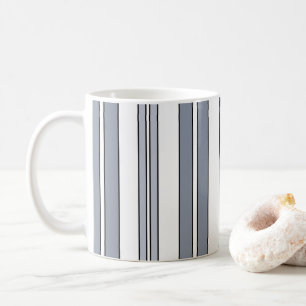 Caneca De Café Listras Cinzas