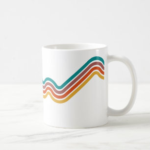 Caneca De Café Listras Coloridas Coffee Mug