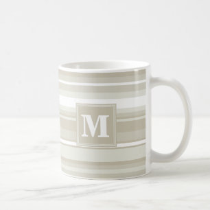 Caneca De Café Listras de arenito monograma