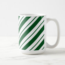 Listras de Bastão de Natal em Verde e Branco