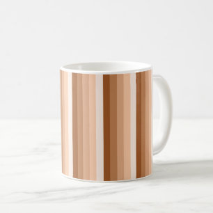 Caneca De Café Listras de sombra laranja queimadas
