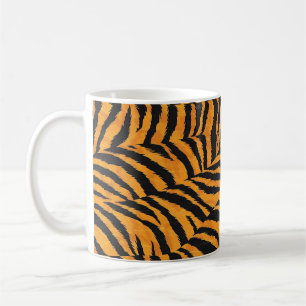 Caneca De Café Listras de tigre preto Oranga