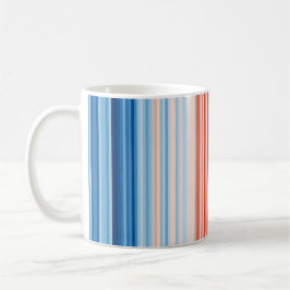 Caneca De Café Listras do Aquecimento 1901-2020 — México