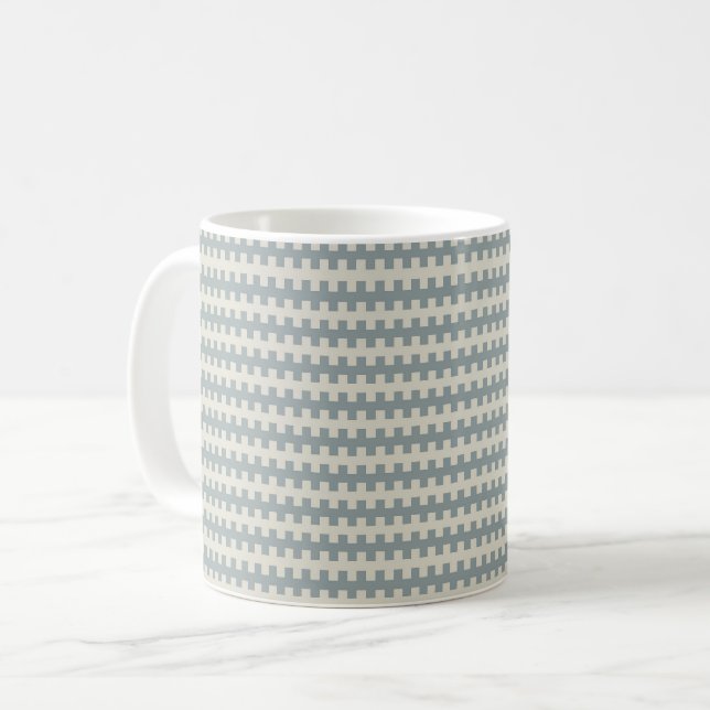 Caneca De Café listras geométricas (Frente Esquerda)