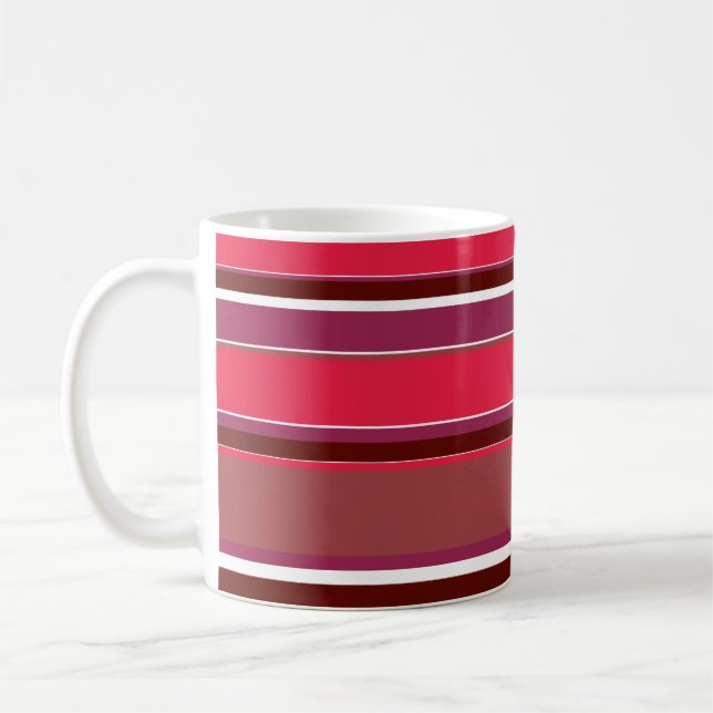 Caneca De Café Listras vermelhas (Esquerda)