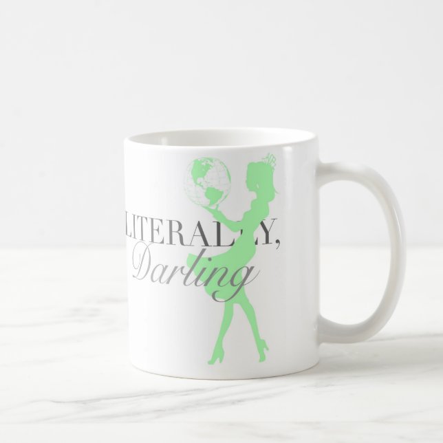 Caneca De Café Literalmente querido, mundo em suas mãos (Direita)