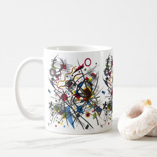 Caneca De Café Lithógrafo para Vierte Bauhausmappe por Kandinsky (Com Donut)