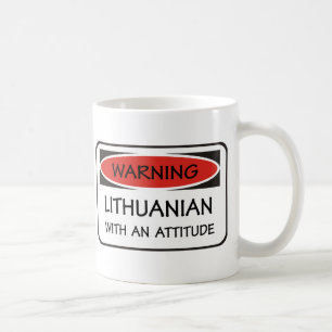 Caneca De Café Lithuanian da atitude