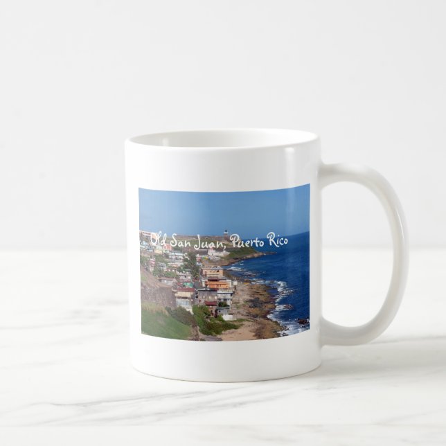 Caneca De Café Litoral de San Juan velho, Puerto Rico (Direita)