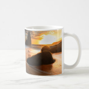 Caneca De Café Litoral no por do sol Califórnia do norte