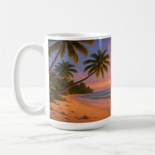 Caneca De Café Litoral Tropical